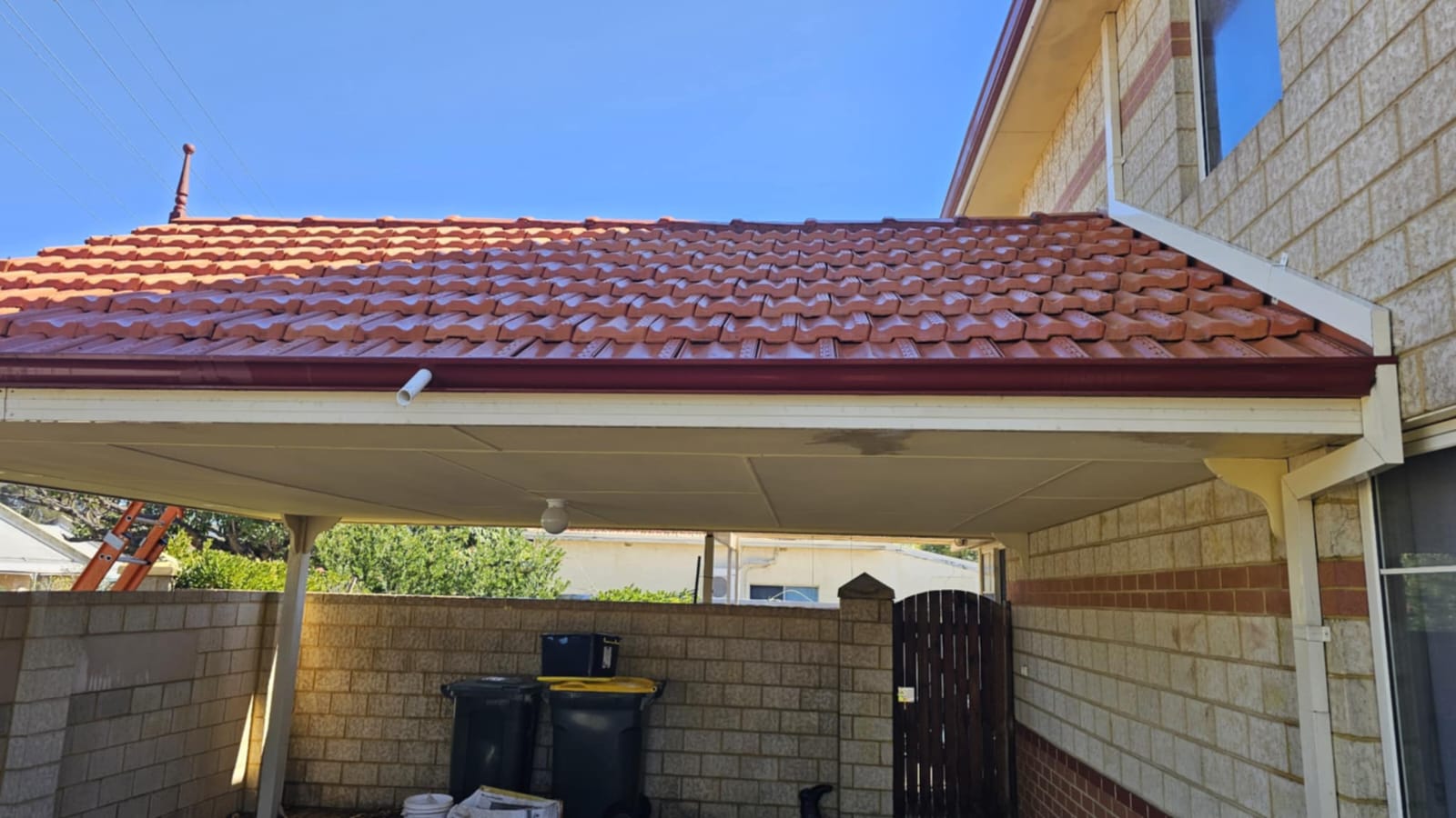 Roof High Pressure & Soft Wash after cleaning, job 1